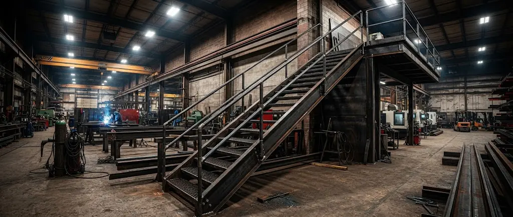 structural steel stairs fabrication