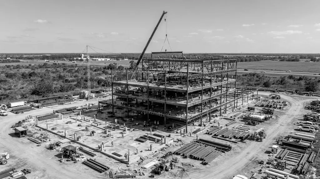 Structural steel fabrication South Carolina — commercial construction project with AISC-certified structural steel